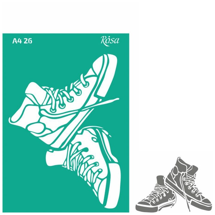 Rosa Talent zelfklevend sjabloon A4 – patroon 26