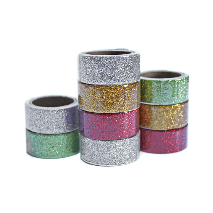 Zelfklevend lint met glitters 18 mm × 2 m