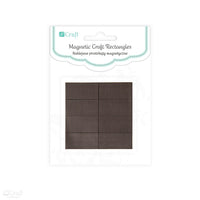 dpCraft rechthoekige zelfklevende magneetjes 1,27 × 2,5 cm, 12 stuks