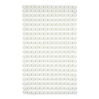 DP Craft zelfklevende halve parels Ivory 6 mm, 260 stuks