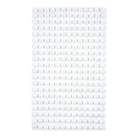 DP Craft zelfklevende halve parels Off White 6 mm, 260 stuks