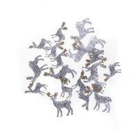 DP Craft rendierstickers met glitter, zelfklevend, 20 stuks