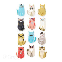 DP Craft foamstickers katten, 12 stuks