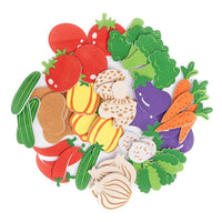 DP Craft foamstickers groente, 44 stuks