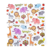 DP Craft transparante stickers ZOO, 48 stuks
