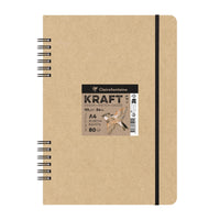 Schetsblok Clairefontaine kraftpapier 115 g/m², 80 vel, A5–A4