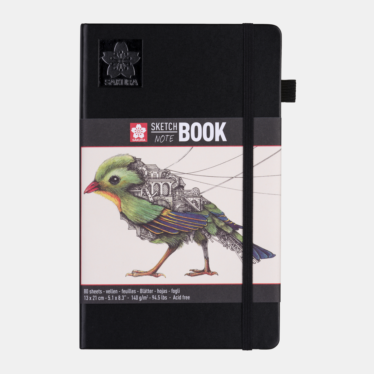 Schetsblok Sakura 140 g/m² – 80 vellen, 9 × 14 tot 21 × 30 cm