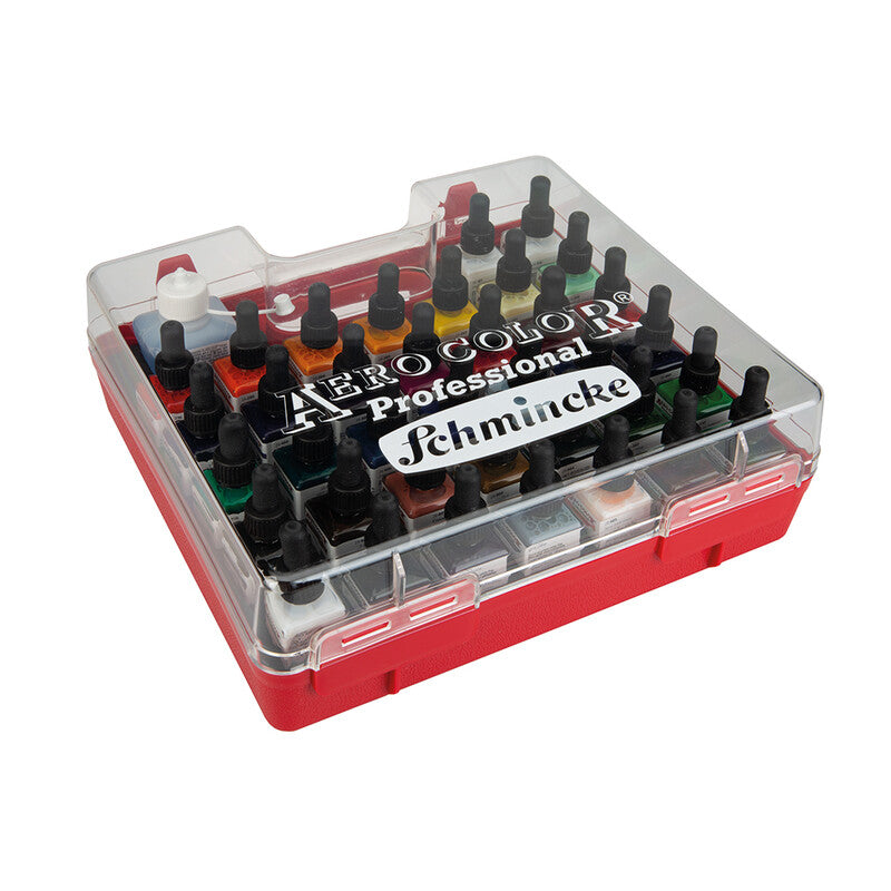 Schmincke AERO acrylverfset 37 × 28 ml met AERO CLEAN RAPID
