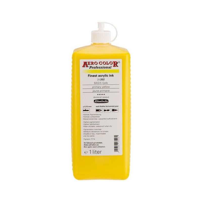 Schmincke AERO COLOR Professional acrylinkt 1 l – 202 Primair geel