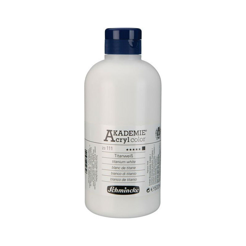Schmincke AKADEMIE Acryl color Acrylic Paint 500 ml – 111 Titanium white