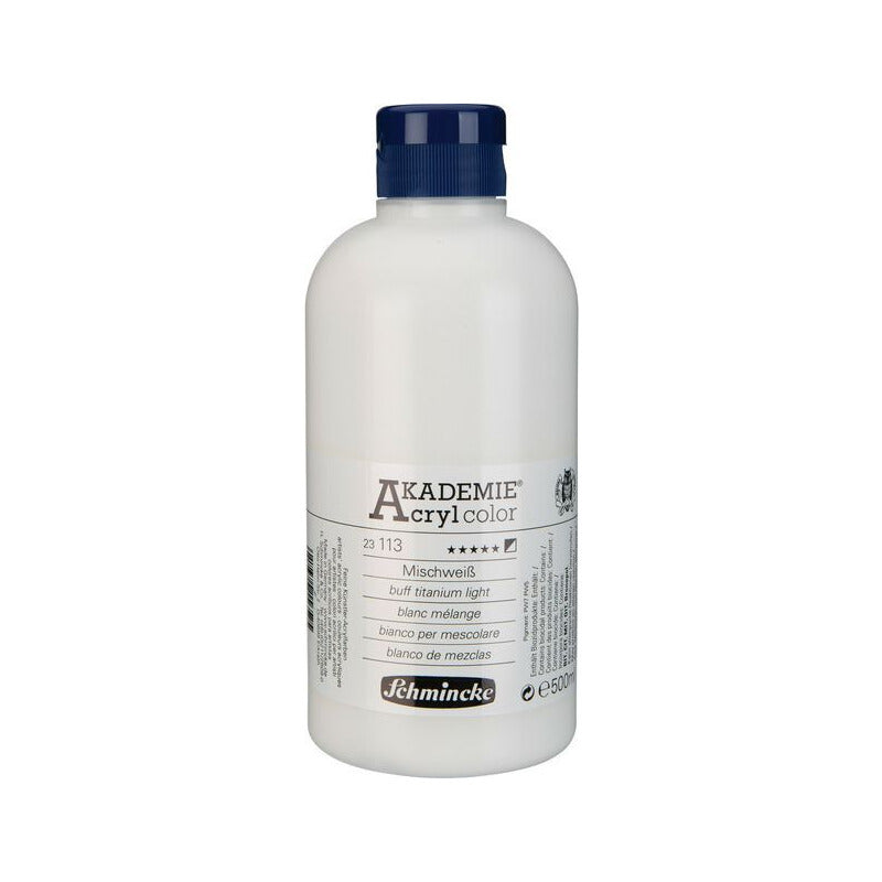 Schmincke AKADEMIE Acryl color acrylverf 500 ml – 113 Titaanbeige licht