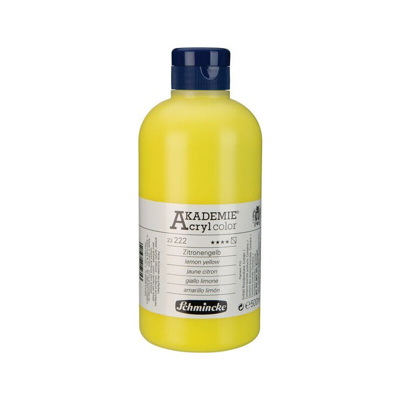 Schmincke AKADEMIE Acryl color acrylverf 500 ml – 222 Citroengeel