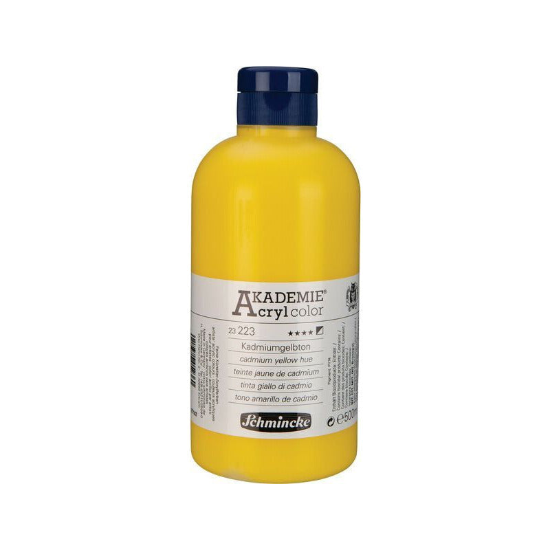 Schmincke AKADEMIE Acryl color acrylverf 500 ml – 223 Cadmiumgeel (imitatie)