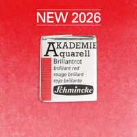 Schmincke AKADEMIE aquarelverf in half napje – 337 Briljantrood