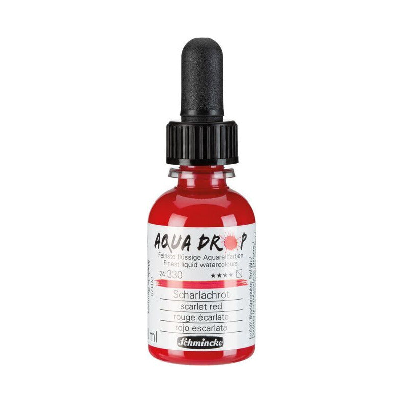 Schmincke AQUA DROP Liquid Watercolor 30 ml – 330 Scarlet red