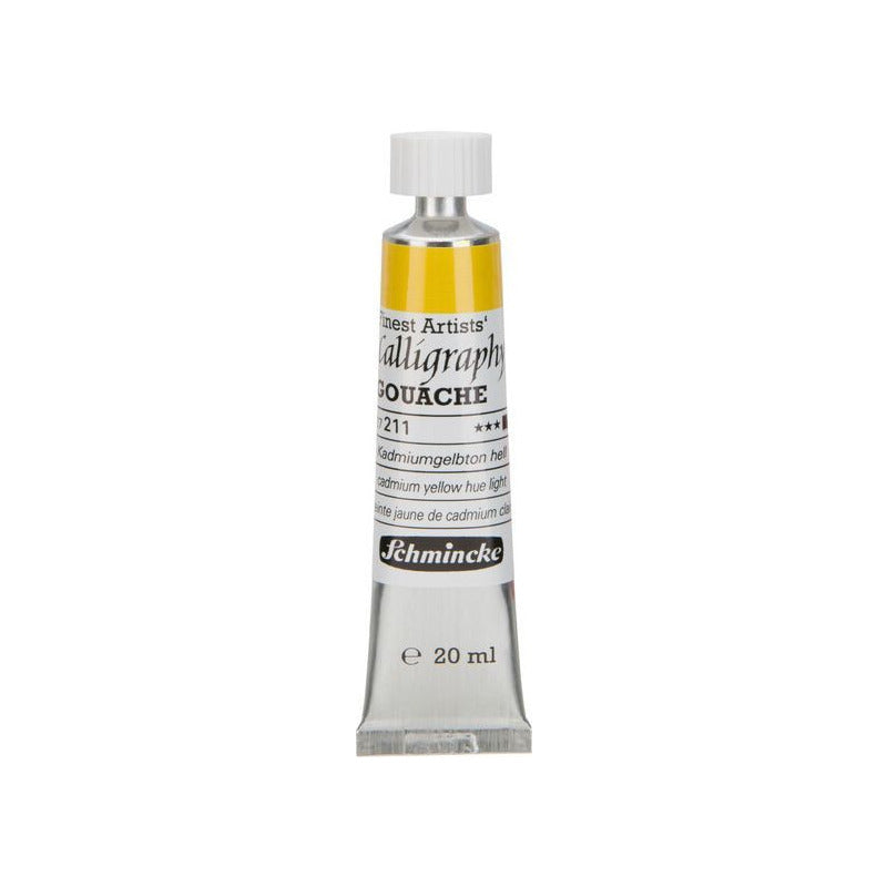 Schmincke Calligraphy Gouache 20 ml – 211 Cadmium yellow hue light