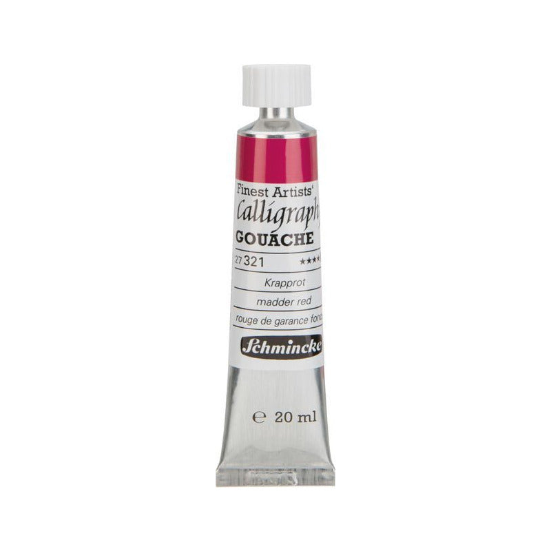 Schmincke Calligraphy Gouache 20 ml – 321 Meekrapplak rood