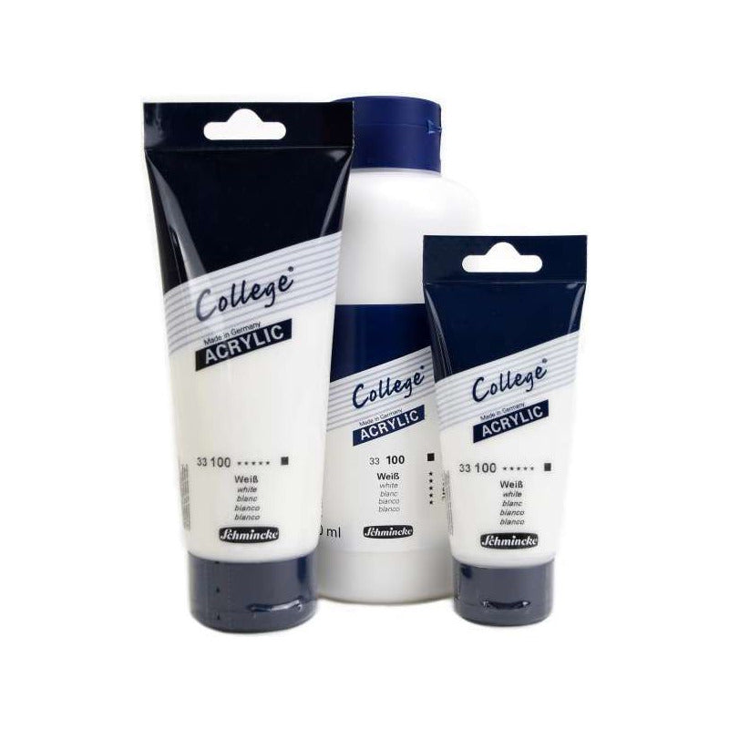 Schmincke College Acrylic acrylverf 200 ml – 100 White (wit)