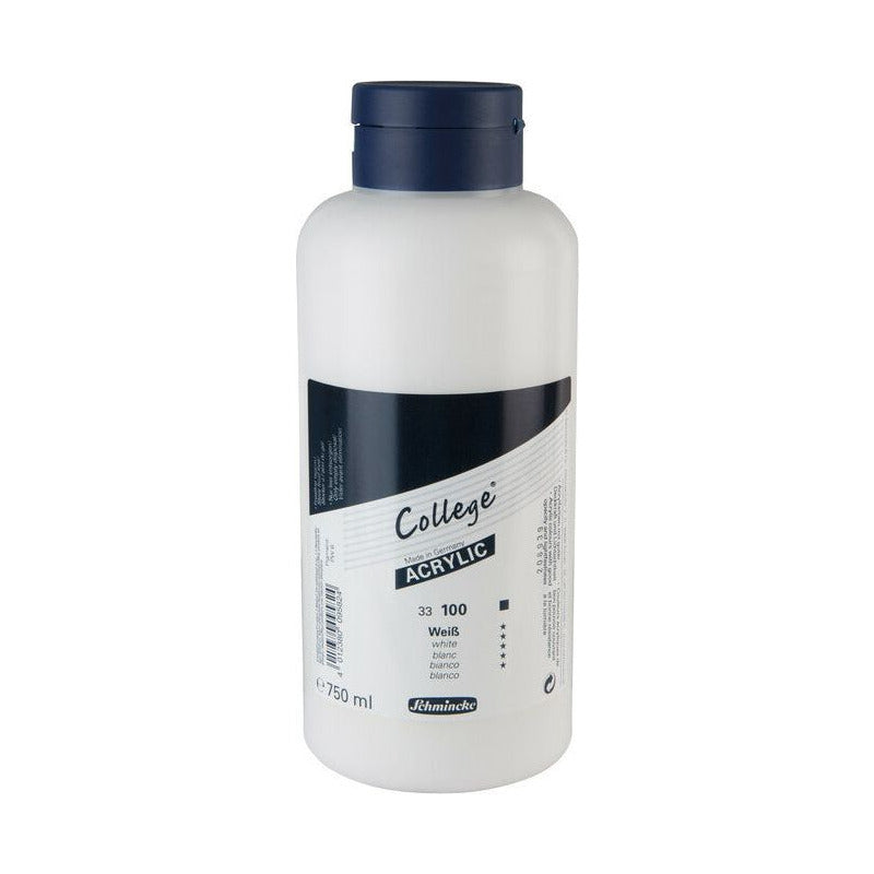 Schmincke College Acrylic acrylverf 750 ml – 100 Wit