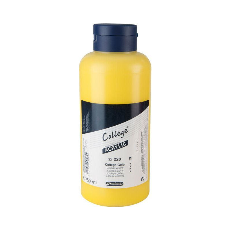 Schmincke College Acrylic acrylverf 750 ml – 220 College geel