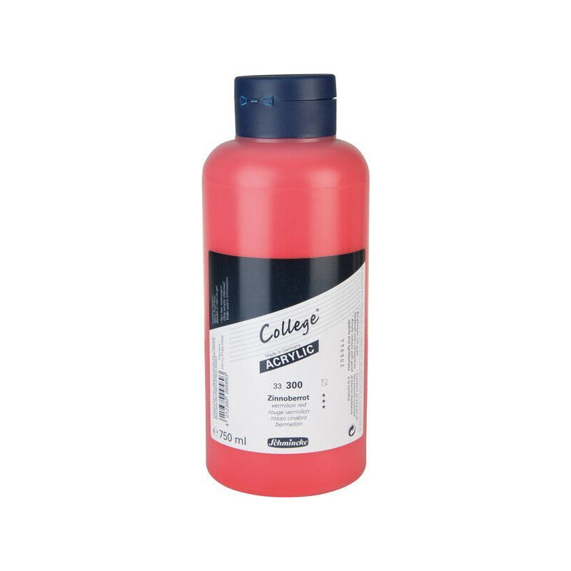 Schmincke College Acrylic acrylverf 750 ml – 300 Vermiljoenrood