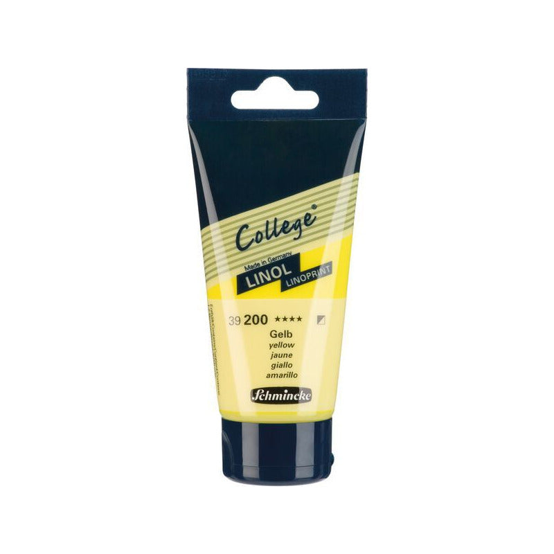 Schmincke College Linol drukinkt voor linosnede 75 ml – 200 Lichtgeel