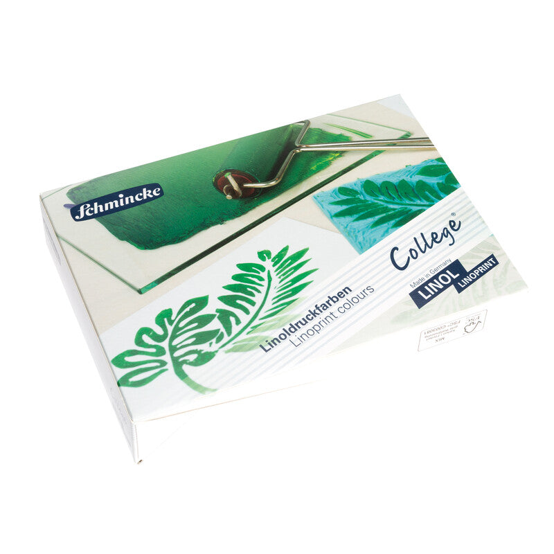 Schmincke College Linol drukinkt voor linosnede, set 5 × 75 ml