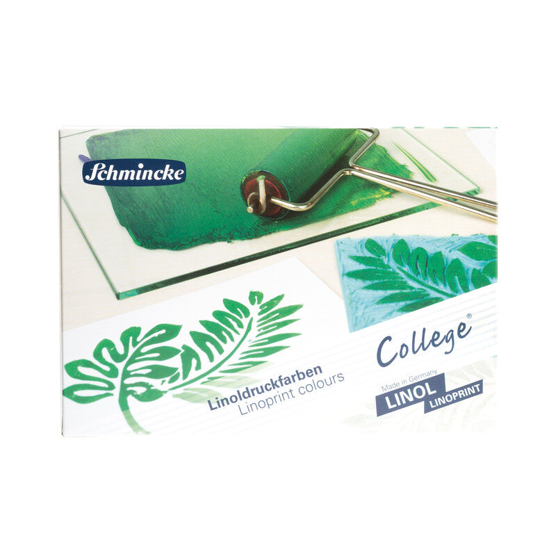 Schmincke College Linol drukinkt voor linosnede, set 5 × 75 ml
