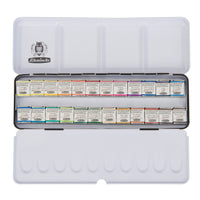 Schmincke Horadam aquarelverf 24 halve napjes in metalen etui