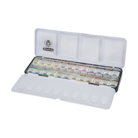 Schmincke Horadam aquarelverf 24 halve napjes in metalen etui