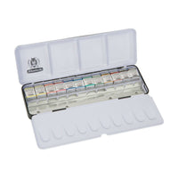 Schmincke Horadam aquarelverf metalen doos, 12 halve napjes