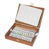 Schmincke Horadam aquarelverf set 24 × 5 ml in houten kist
