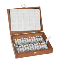 Schmincke Horadam aquarelverf set 24 × 5 ml in houten kist