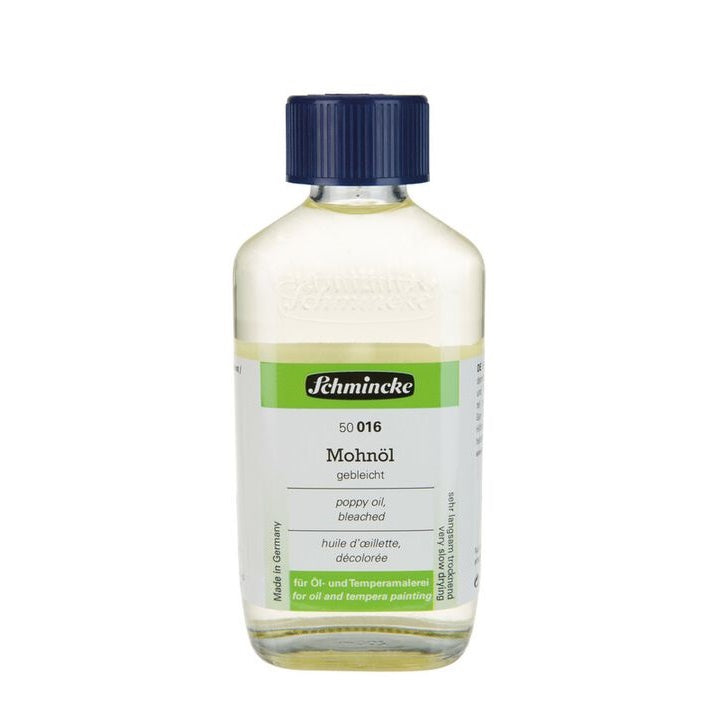 Schmincke papaverolie voor olieverf en tempera 60 en 200 ml – afbeelding 3