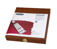 Schmincke MUSSINI olieverf in houten kist, 10 × 35 ml