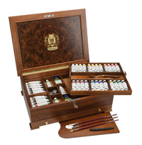Schmincke MUSSINI olieverf in houten kist, 37 × 35 ml + accessoires