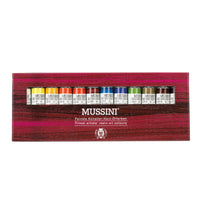 Schmincke Mussini olieverf set 12 × 15 ml in kartonnen verpakking