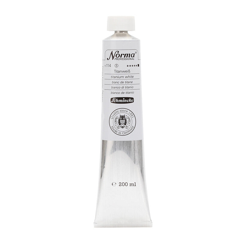 Schmincke Norma Professional olieverf 200 ml – 114 Titaanwit