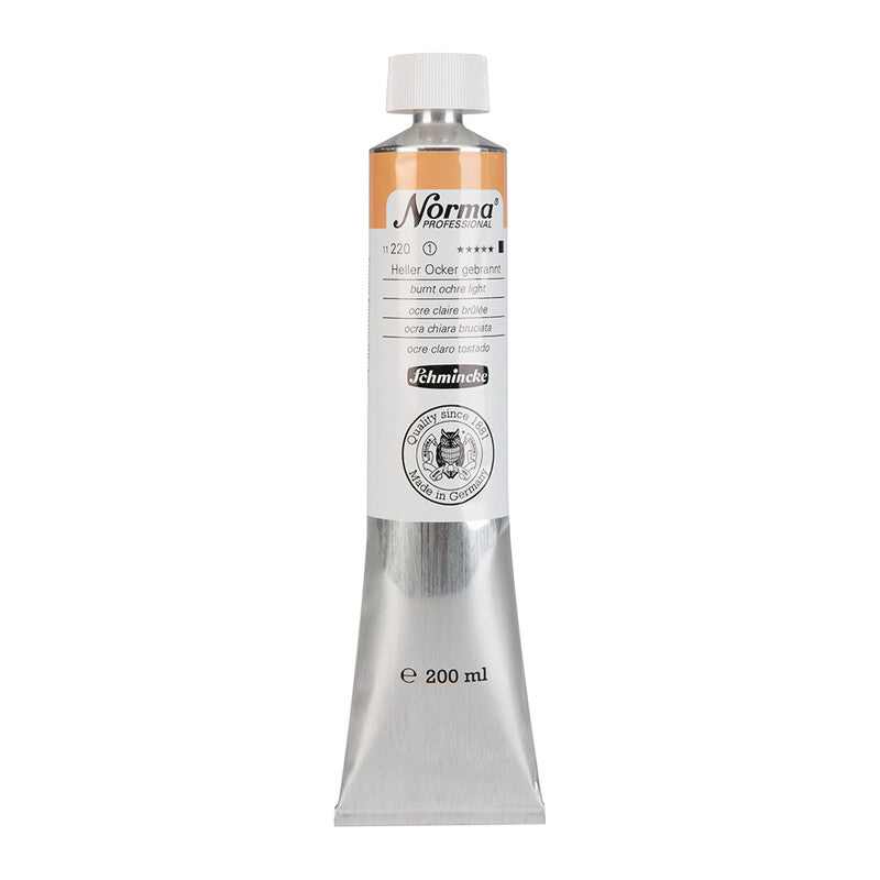 Schmincke Norma Professional olieverf 200 ml – 220 Gebrande oker licht