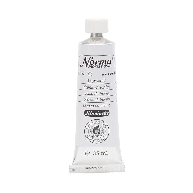 Schmincke Norma Professional olieverf 35 ml – 114 Titaanwit