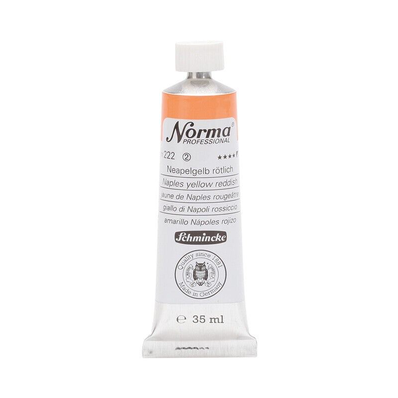 Schmincke Norma Professional olieverf 35 ml – 222 Napelsgeel roodachtig