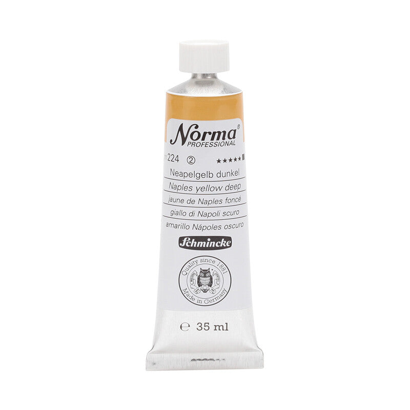 Schmincke Norma Professional olieverf 35 ml – 224 Napelsgeel donker