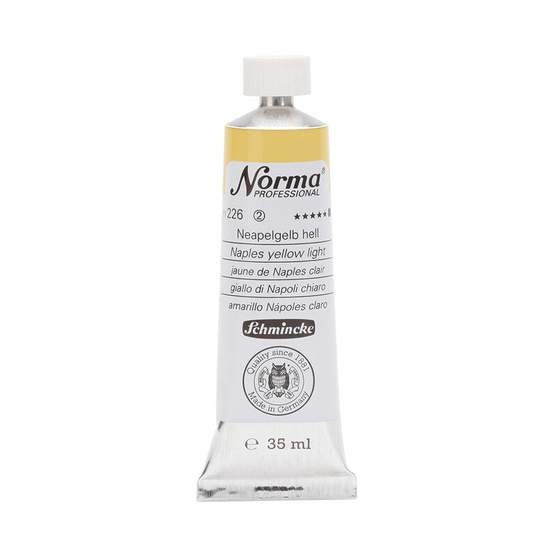 Schmincke Norma Professional olieverf 35 ml – 226 Napelsgeel licht