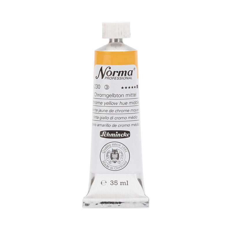 Schmincke Norma Professional olieverf 35 ml – 230 Chroomgeel middel (imit.)