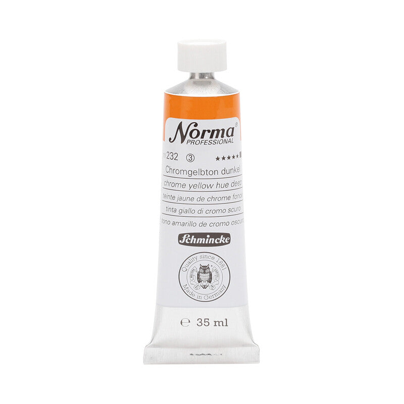 Schmincke Norma Professional olieverf 35 ml – 232 Chroomgeel donker (imit.)