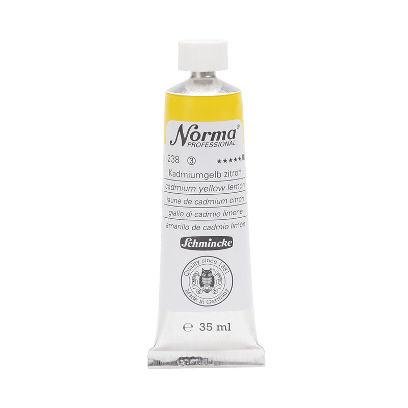 Schmincke Norma Professional olieverf 35 ml – 238 Cadmiumgeel citroen