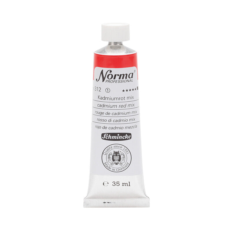 Schmincke Norma Professional olieverf 35 ml – 312 Cadmiumrood