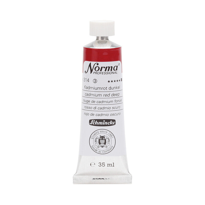 Schmincke Norma Professional olieverf 35 ml – 314 Cadmiumrood donker