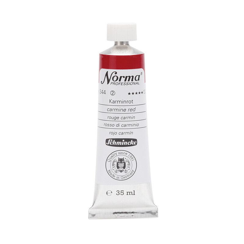 Schmincke Norma Professional olieverf 35 ml – 344 Karmijnrood