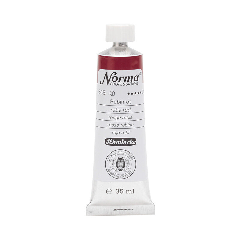 Schmincke Norma Professional olieverf 35 ml – 346 Robijnrood